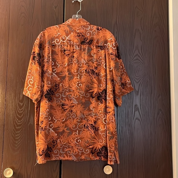 Paradise by Axis men’s 100% silk short sleeved Hawaiian shirt. Size Large - Picture 6 of 9